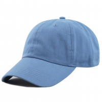 Gorra de béisbol de algodón Sombrero para papá - Sombrero ajustable de perfil bajo lavado para hombres y mujeres Casual para correr al aire libre Golf (azul cielo)