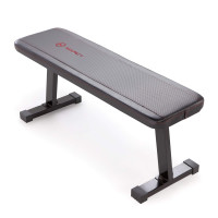 Marcy Flat Utility Banco de pesas de 600 libras de capacidad para entrenamiento con pesas y ejercicios abdominales SB-315, negro
