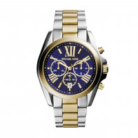 Reloj Michael Kors, reloj cronógrafo Bradshaw de acero inoxidable bicolor para mujer