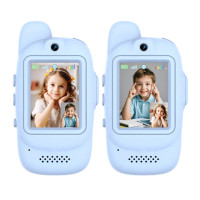 Video Walkie Talkies para niños, 300.000 píxeles, radio bidireccional, juguetes para edades de 3 a 7 años