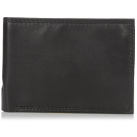 Buxton - Cartera plegable con doble identificación para hombre, color negro, talla única