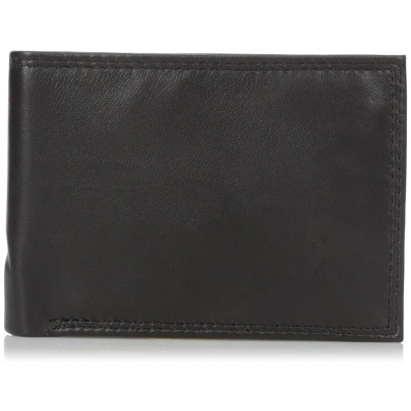 Buxton - Cartera plegable con doble identificación para hombre, color negro, talla única