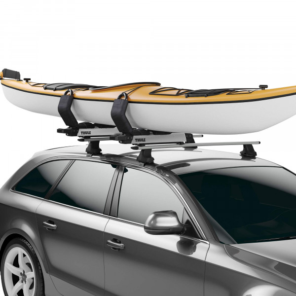 Thule Hullavator Pro Kayak Soporte para portaequipajes de techo, 40 libras de asistencia de peso