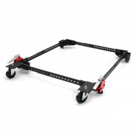 Base rodante universal Steelman para herramientas y maquinaria eléctricas grandes, construcción de acero duradero, se ajusta de 12 pulgadas a 33 pulgadas, bloqueo de palancas de pie para estabilidad, capacidad de 400 lb