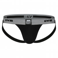 GYM Suspensorio para nadar/correr con cintura de 1 (mediano, negro)