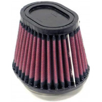 Filtro de aire universal con abrazadera K&N: alto rendimiento, premium, filtro de motor de repuesto: diámetro de brida: 2.4375 pulgadas, altura del filtro: 3.5 pulgadas, longitud de brida: 0.625 pulgadas, forma: ovalada recta, RU-3780