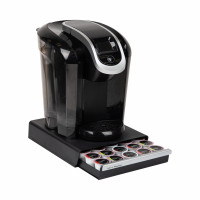 Mind Reader Cajón para cápsulas de café de una sola porción, capacidad para 30 cápsulas, organizador de encimera, 10.5 pulgadas de largo x 12.75 pulgadas de ancho x 2.5 pulgadas de alto, negro