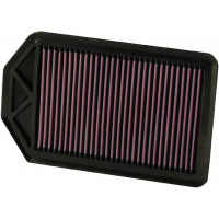 Filtro de aire de motor de por vida original de alto flujo K&N: lavable, 33-2377
