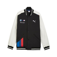 PUMA Chaqueta universitaria para hombre Bmw M Motorspot Replica Drivers Ropa deportiva informal - Negro - Talla M