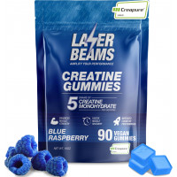 Gomitas de monohidrato de creatina Laser Beams 5000 mg, sabor a arándano, 90 unidades