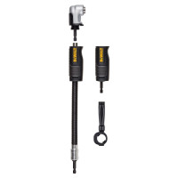 DEWALT Accesorio de taladro de ángulo recto, adaptador de taladro de 90 grados de 12 pulgadas, eje flexible recto compacto 4 en 1 FLEXTORQ modular listo para impactos (DWAMRASETFT)
