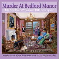Bits and Pieces – Asesinato en Bedford Manor Rompecabezas para adultos – Resuelve el intrigante misterio del asesinato por Gene Dieckhoner (rompecabezas de 1000 piezas 20 x 27)