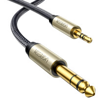Cable UGREEN de 3,5 mm a 1/4, 1/8 TRS a 6,35 mm, cable de guitarra macho de audio de 6,6 pies