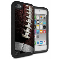 MYTURTLE Sports Fan Series, funda de fútbol diseñada para iPod Touch 7.ª, 6.ª y 5.ª generación, cubierta antideslizante híbrida resistente a prueba de golpes, superficie texturizada táctil 3D realista