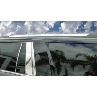 Cubiertas cromadas para molduras decorativas de portaequipajes de techo (2 piezas) para GMC Yukon XL 2015-2020