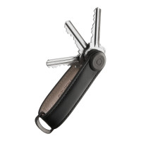 Organizador de llaves de cuero orbitkey - Negro