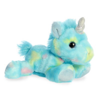Animal de peluche Aurora® Vibrant Bright Fancies™ Blueberryripple Unicorn™ - Diversión llamativa - Abrazos encantadores - Azul 8 pulgadas