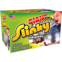 El juguete de primavera para niños Slinky gigante de metal original de la marca Slinky
