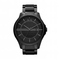 A|X Armani Exchange Reloj para Hombre, Reloj de Acero Inoxidable Negro de Tres manecillas para Hombre