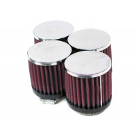 Filtro de aire universal con abrazadera K&N: alto rendimiento, premium, lavable, filtro de motor de repuesto: diámetro de brida: 2.0625 pulgadas, altura del filtro: 3 pulgadas, longitud de brida: 0.625 pulgadas, forma: redonda, RC-1894
