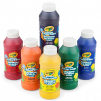 Pinturas para dedos lavables Crayola, 6 unidades, suministros de arte para niños pequeños, exclusivo de Amazon