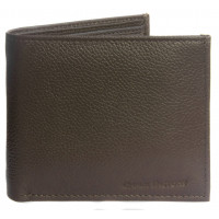 Cartera de piel de napa granulada de Chalk Factory (marrón)