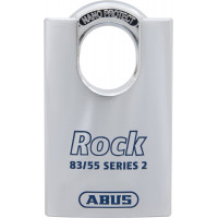 ABUS 83CS/55-300 Candado Schlage de latón cromado con recodificación, punta cero