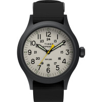 Reloj Timex Expedition Scout de 40 mm para hombre - Caja negra con esfera natural de una sola capa negra