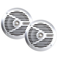 Alpine SPS-M601 110W 6-1/2 6.5 Altavoces coaxiales marinos tipo S de 2 vías - Plata