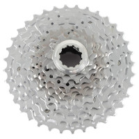 Cassette de bicicleta Shimano CS-M771 XT (10 velocidades, 11/36T, plateado)