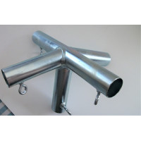 Pico bajo central superior de 5 vías de 1 3/8 con ajuste de dosel para patas