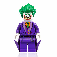 Minifigura de la película LEGO Batman: Joker con gran sonrisa y capa (30523)
