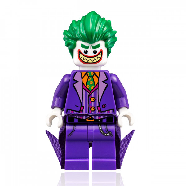 Minifigura de la película LEGO Batman: Joker con gran sonrisa y capa (30523)
