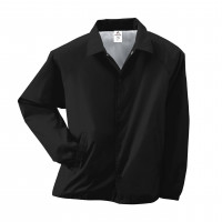 Augusta Sportswear Augusta Chaqueta de Entrenador de Nylon/Forrada, Negro, Mediano