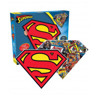 Rompecabezas troquelado de 2 caras con logotipo de Superman de Acuario, 600 piezas