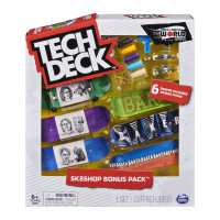 TECH DECK, paquete de bonificación de diapasón Sk8shop, mini patinetas coleccionables y personalizables (los estilos pueden variar)