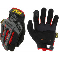 Mechanix Wear M-Pact Guantes de trabajo resistentes a impactos Rojo/Negro Mediano