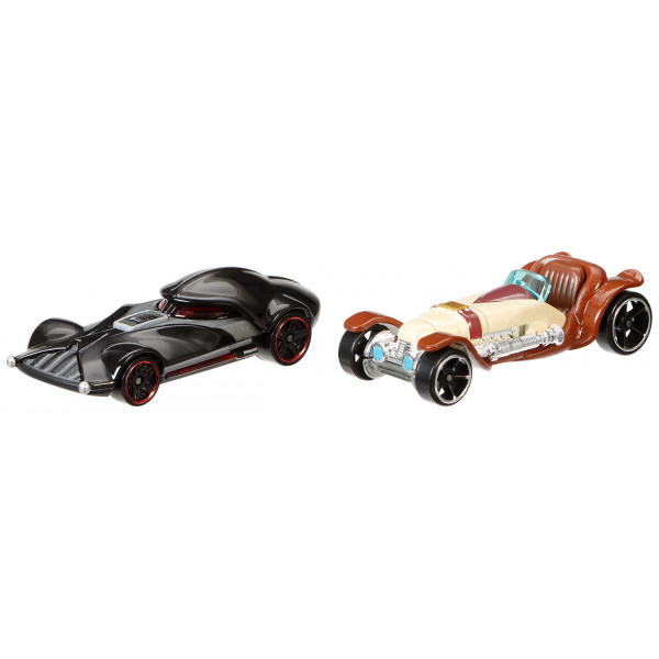 Hot Wheels Star Wars Obi-Wan Kenobi vs Darth Vader Coche de personajes (paquete de 2)