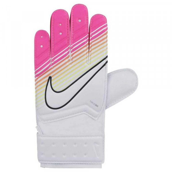 Guante de portero Nike Jr Match de fútbol (blanco/voltio/rosa) (7)