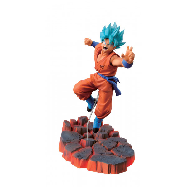 Banpresto Dragon Ball Z Figura Super Saiyan God SS Son Goku de 3,9 pulgadas, Volumen 1