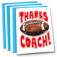 Play Strong Paquete de 3 tarjetas de felicitación de agradecimiento, entrenador de fútbol, ​​eres increíble (rojo, 5 x 7), increíbles para banquetes del equipo de fútbol, ​​regalos de agradecimiento al entrenador: ¡a tus entrenadores les encantarán!