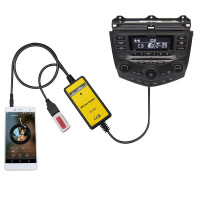 Yomikoo Adaptador de entrada de CD de audio para automóvil a USB auxiliar para Honda Acura, Plug & Play