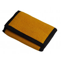 Green Breeze Imports Cartera triple grande de fibra de abacá natural para hombre, color amarillo