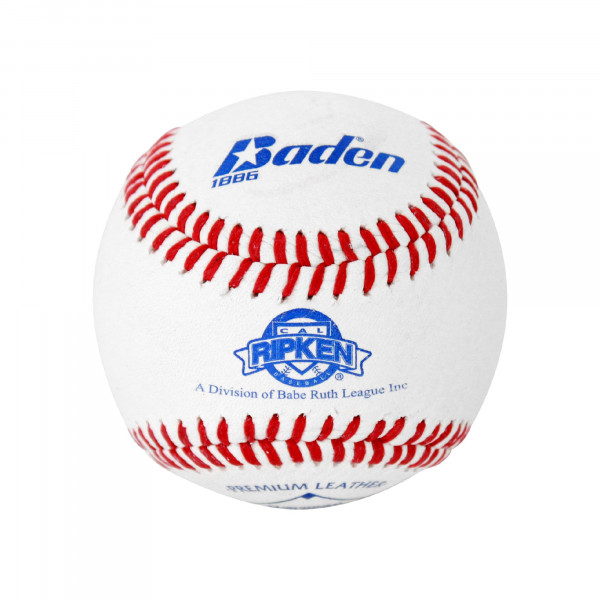 Baden | Liga Oficial | Pelotas de béisbol con funda de cuero | 1BBG | Una docena (Babe Ruth/Cal Ripkin)