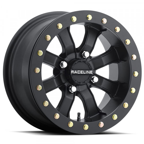 Raceline Wheels A71B MAMBA UTV/ATV Rueda Negra 14x7 4x156, 5 mm de desplazamiento/(4.2B/S)