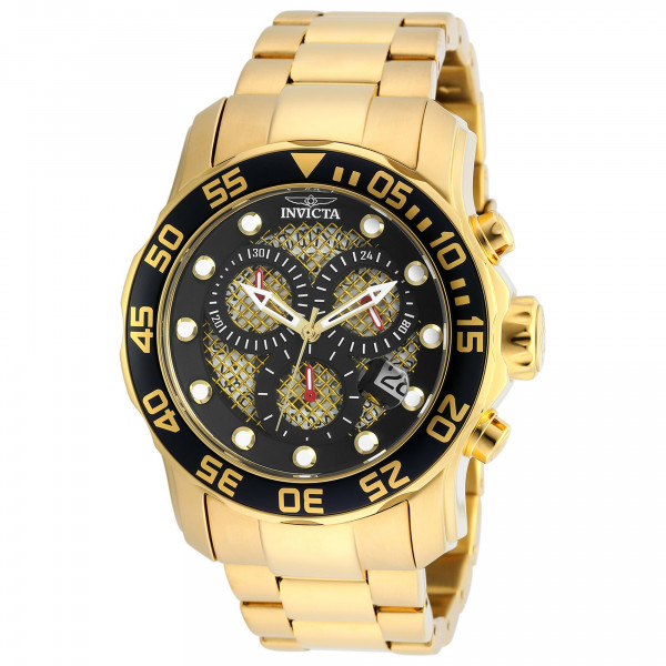 Invicta 19837 Pro Diver Reloj analógico de cuarzo suizo dorado para hombre