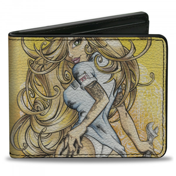 Cartera plegable con hebilla para chicas Sexy Ink