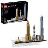 LEGO Architecture Kit de modelo de la ciudad de Nueva York - Decoración de dormitorio u oficina para niños y adultos, a partir de 12 años - Bloques de construcción para exhibir - Ideas de regalos y recuerdos de Nueva York - 21028