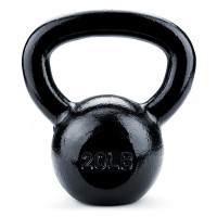 Pesas rusas de hierro fundido negro Crown Sporting Goods (20 libras)