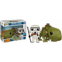 Funko Pop Vinilo Bobblehead, Star Wars Sandtrooper y Dewback Set coleccionable
